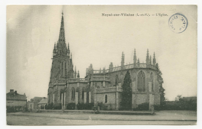 Carte postale ancienne Noyal-sur-Vilaine (I.-et-V.). - L'Eglise.