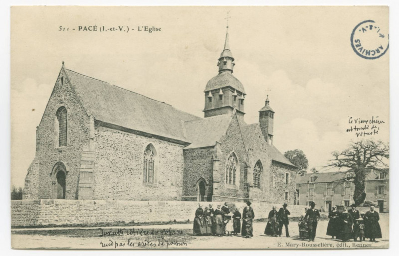 Carte postale ancienne 511 - Pace (I.-et-V.) - L'Eglise.
