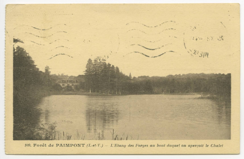 Carte postale ancienne 2131. - Paimpont. - Le Val Périlleux.