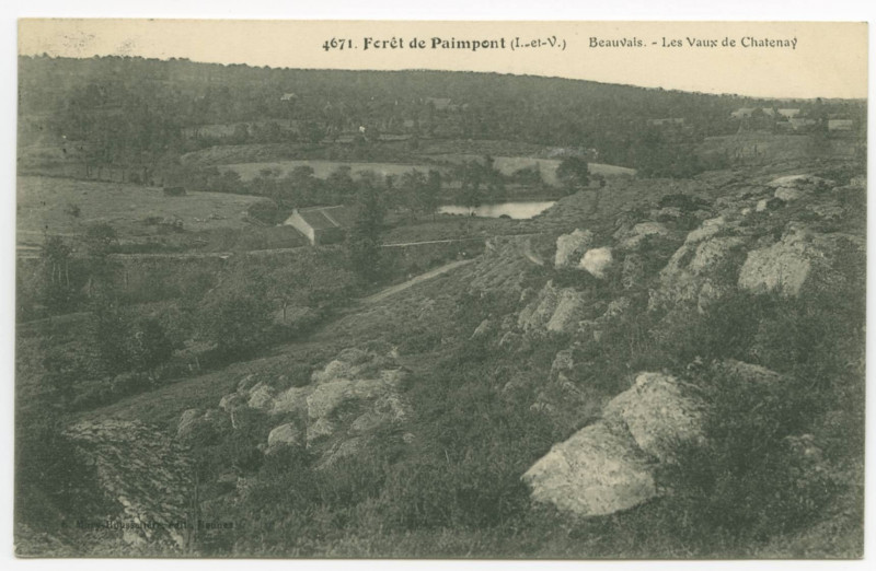 Carte postale ancienne 65. - Forêt de Paimpont (I.-et-V.) - Les Bords du Grand Etang.