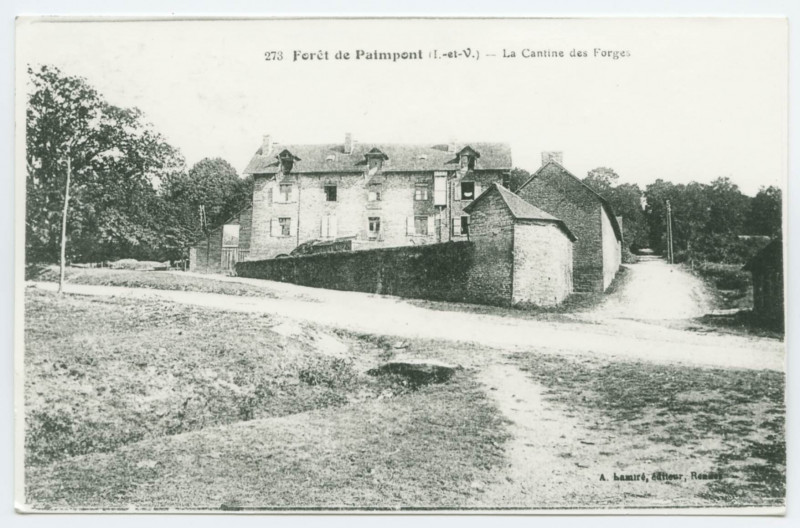 Carte postale ancienne Paimpont et ses environs (Il.-et-V.) - Les Forges, Vue Generale.