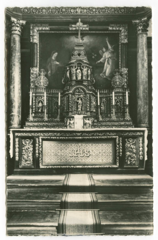 Carte postale ancienne Paimpont (I.-et-V.), Eglise Abbatiale, Le Maitre-Autel.