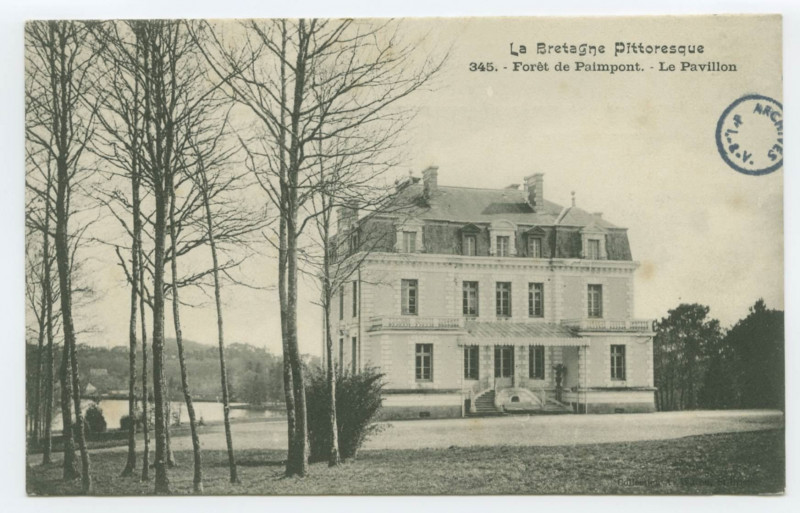 Carte postale ancienne 345. - Forêt de Paimpont. - Le Pavillon.
