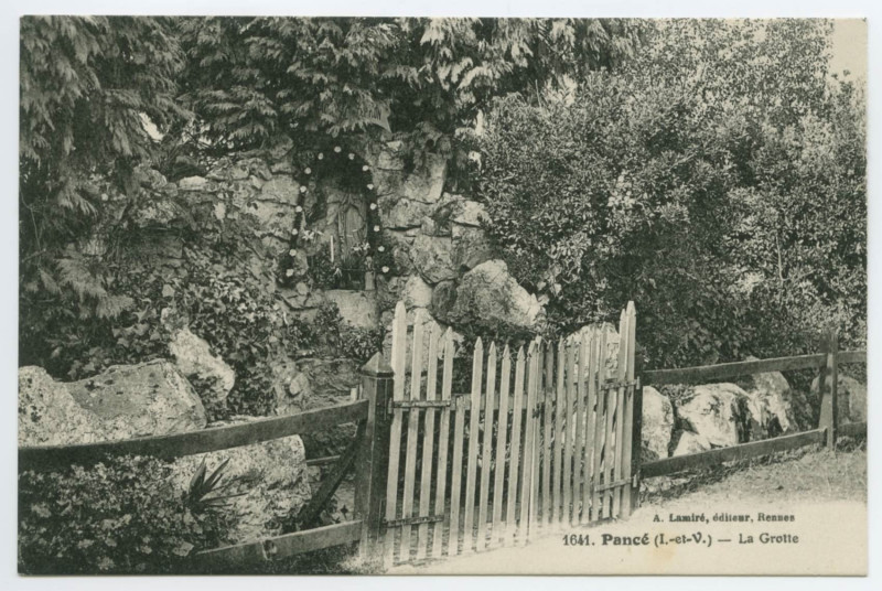 Carte postale ancienne 1641. Pancé (I.-et-V.) - La Grotte.