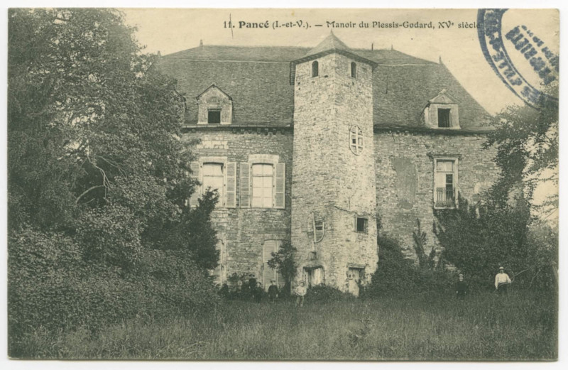 Carte postale ancienne 11. Pancé (I.-et-V.). - Manoir du Plessis-Godard, XVe siècle.