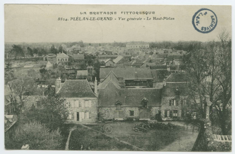 Carte postale ancienne 8824. Plelan-Le-Grand - Vue Generale - Le Haut-Plélan.
