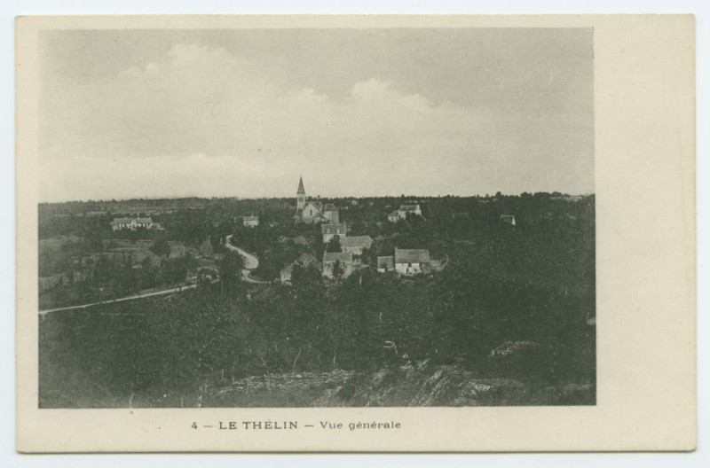 Carte postale ancienne 4 - Le Thelin - Vue Generale.