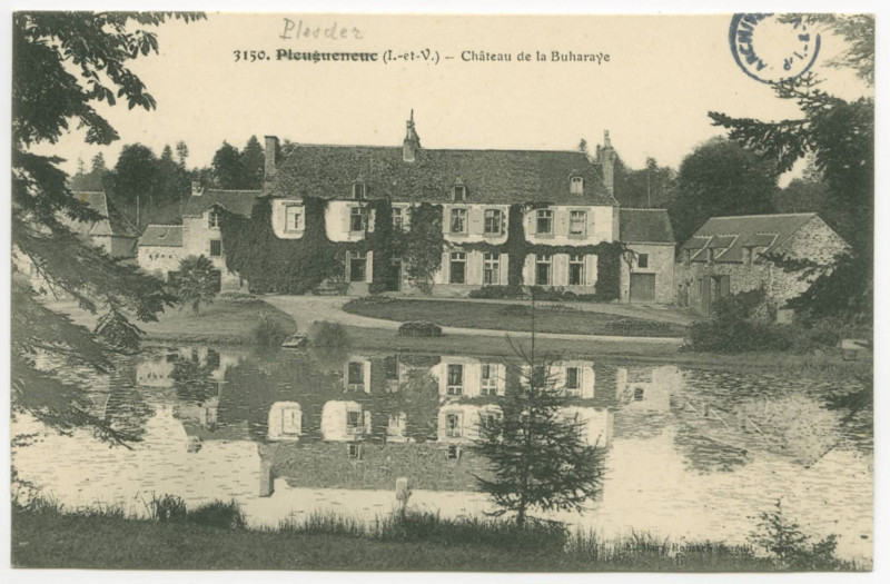 Carte postale ancienne 3150 Pleugueneuc  (I.-et-V.) - Château de la Buharaye