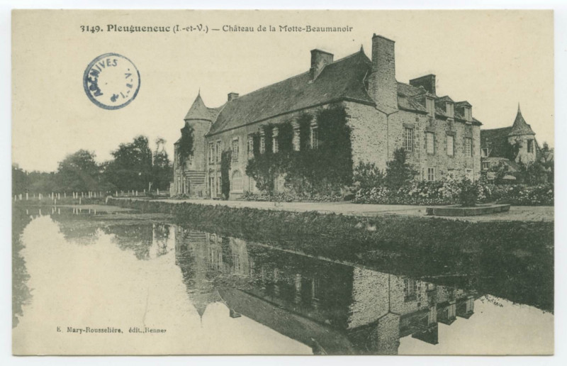 Carte postale ancienne 3149. Pleugueneuc (I.-et-V.) - Château de la Motte-Beaumanoir.