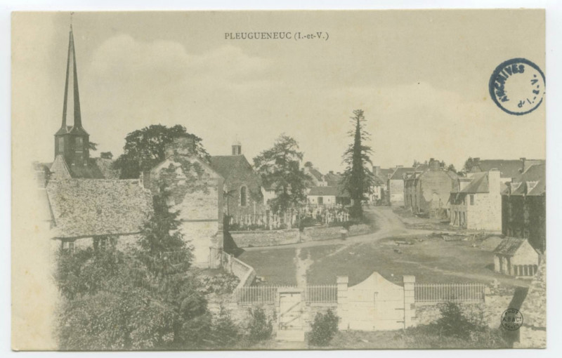 Carte postale ancienne Vues de Pleugueneuc (Ille-et-Vilaine)