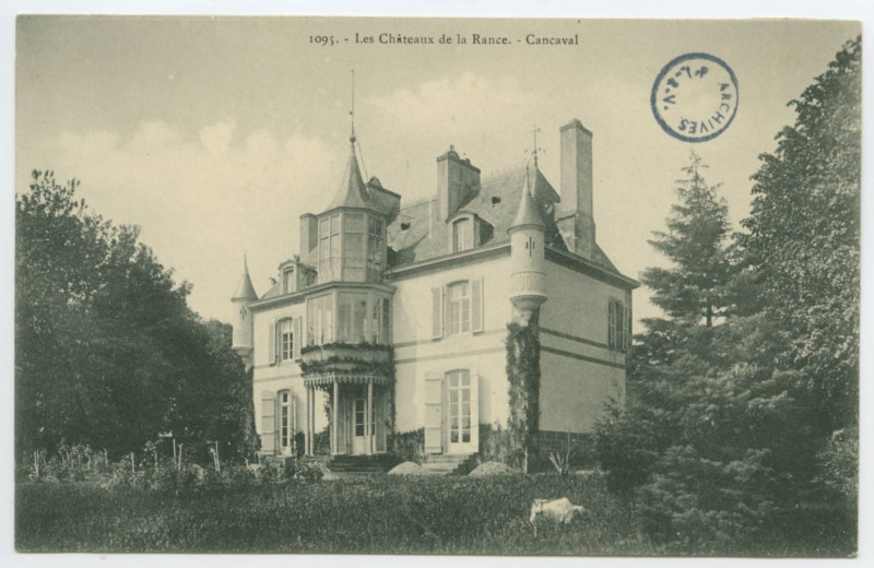 Carte postale ancienne 1095. -Les Châteaux de la Rance.-  Cancaval