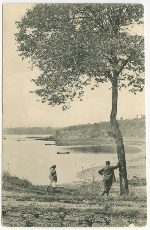 Carte postale ancienne 555.- Les bords de la Rance.- L'anse de Saint Jouan.