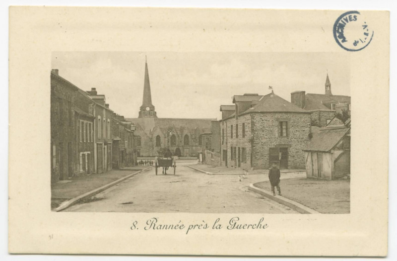 Carte postale ancienne 8.  Rannée près la Guerche