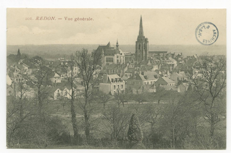 Carte postale ancienne 101  Redon - Vue Generale