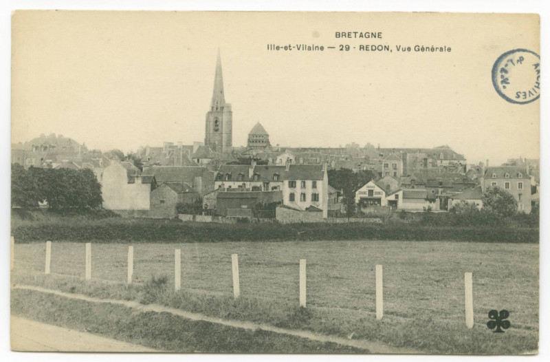 Carte postale ancienne Ille-et-Vilaine - 29 - REDON, Vue Generale