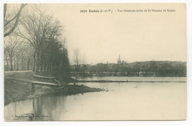 Carte postale ancienne 3970. Redon (I.-et-V.) - Vue Generale prise de St-Nicolas de Redon.