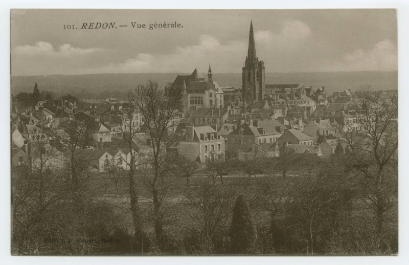 Carte postale ancienne 101. Redon.- Vue Generale.