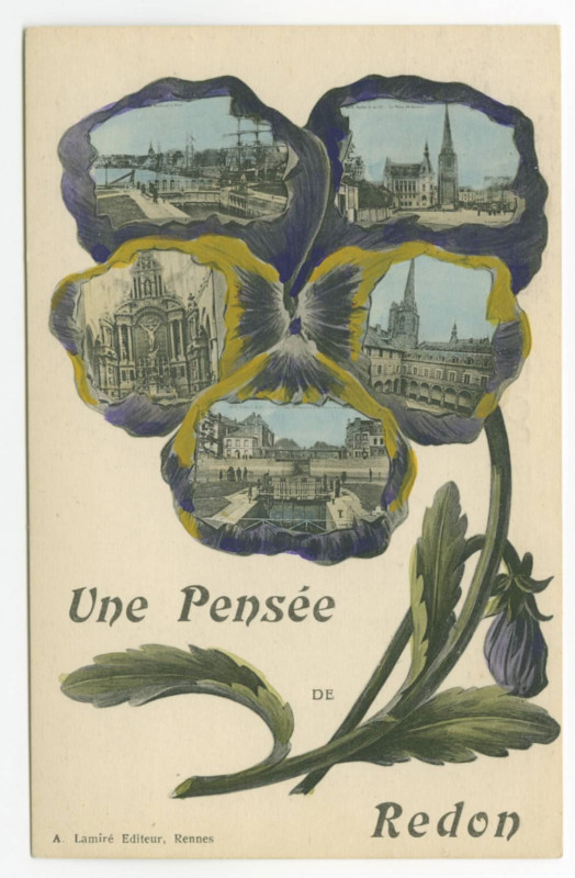 Carte postale ancienne Une Pensée de Redon