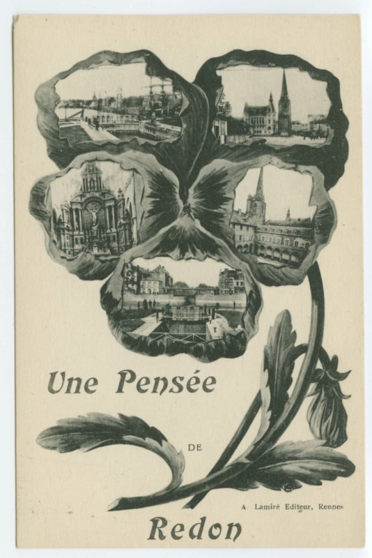 Carte postale ancienne Une Pensée de Redon