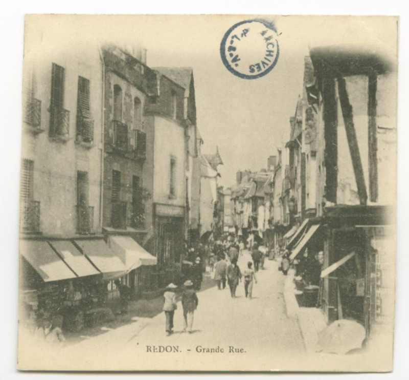 Carte postale ancienne Redon  -  Grande Rue