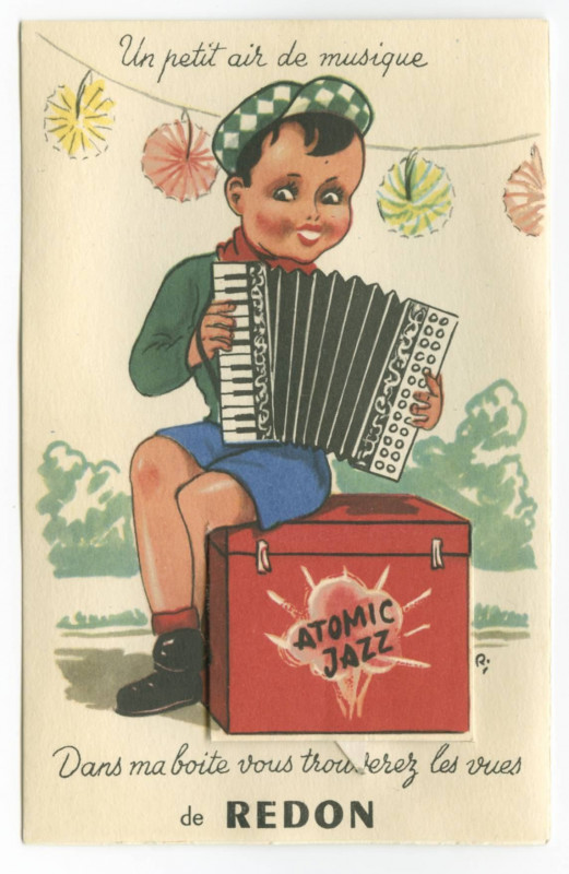 Carte postale ancienne Un petit air  de musique - Dans ma boîte vous trouverez les vues de Redon