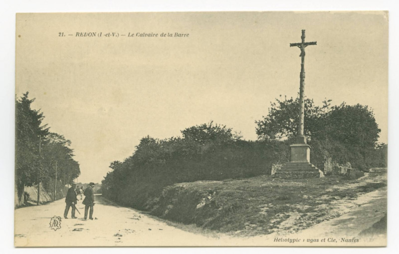 Carte postale ancienne 21. - Redon (I.-et-V.) - Le Calvaire de la Barre à Redon