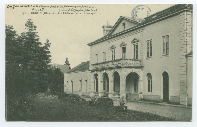 Carte postale ancienne 696. Redon (Ille-et-Vilaine.). - Château de la Houssais.