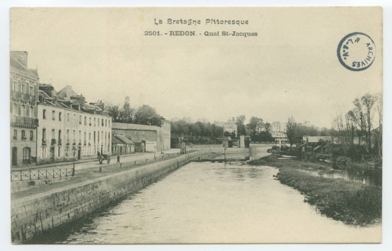 Carte postale ancienne 2501.-  Redon - Quai St-Jacques