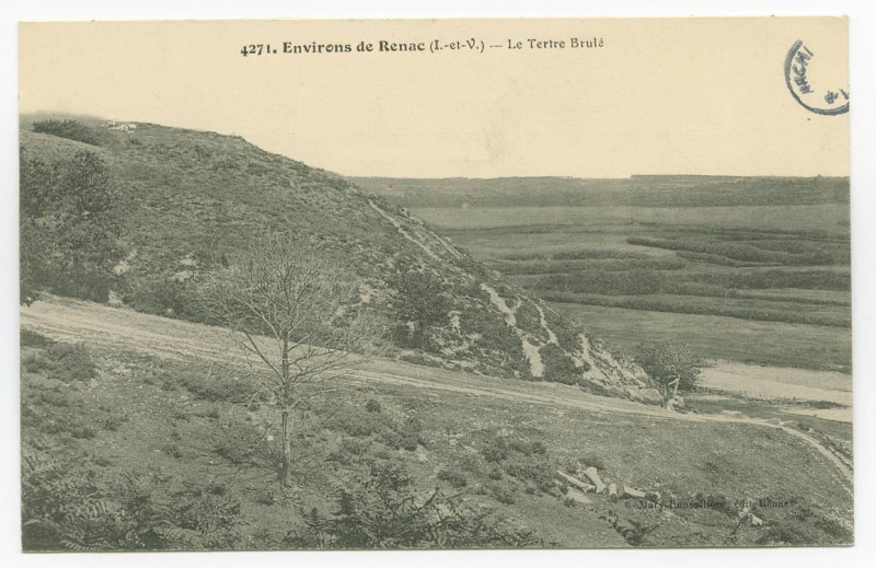 Carte postale ancienne 4271. Environ de Renac (I.-et-V.) - Le Tertre Brulé.