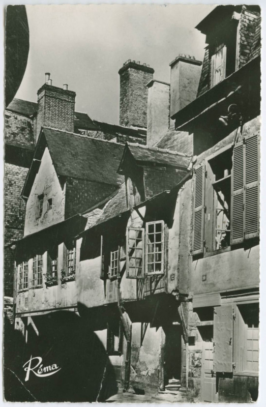 Carte postale ancienne 3203 - Rennes (I.-et-V.) La Rue de la Psalette