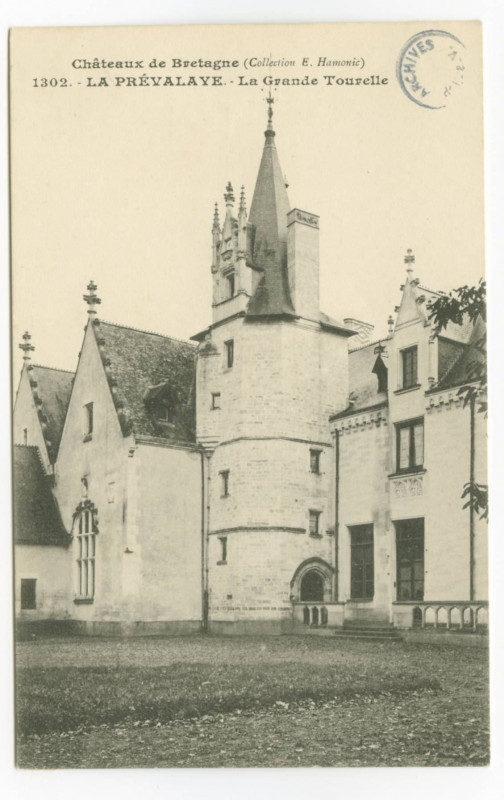 Carte postale ancienne Châteaux de Bretagne 1302. - La Prevalaye. - La Grande Tourelle
