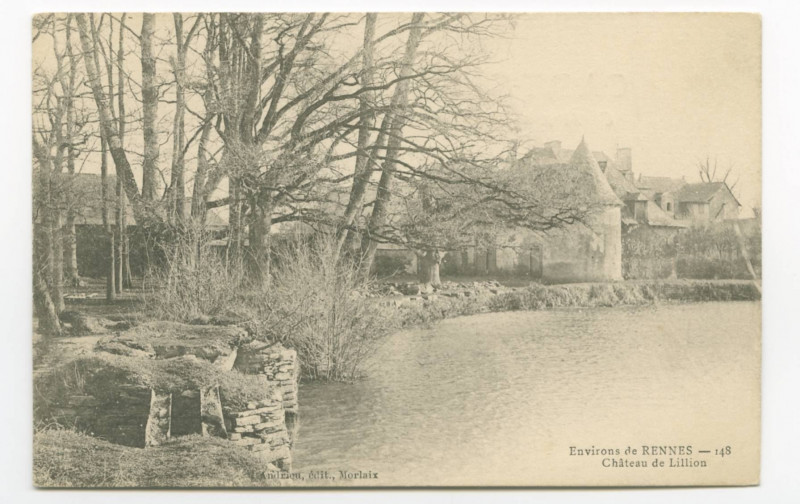 Carte postale ancienne Environs de Rennes - 148. Château de Lillion.