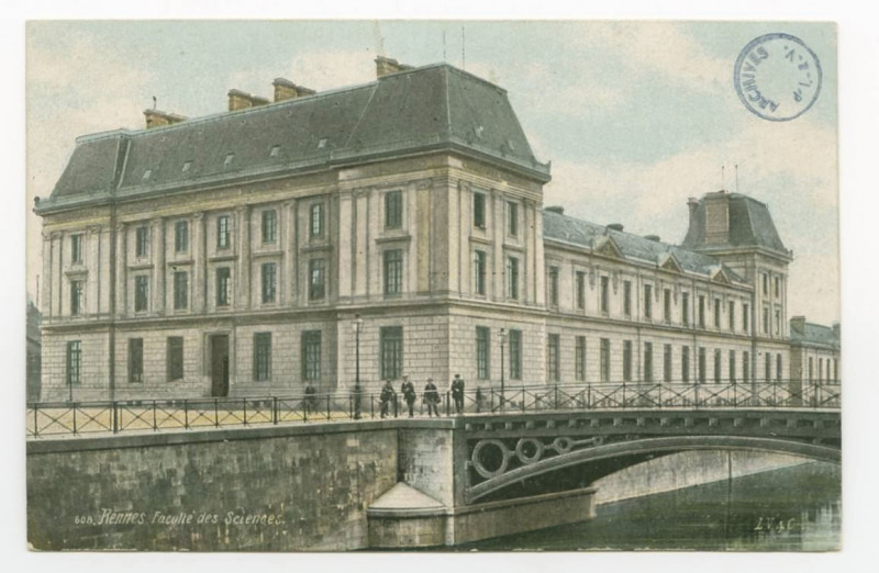 Carte postale ancienne 608 - Rennes - Faculté des Sciences