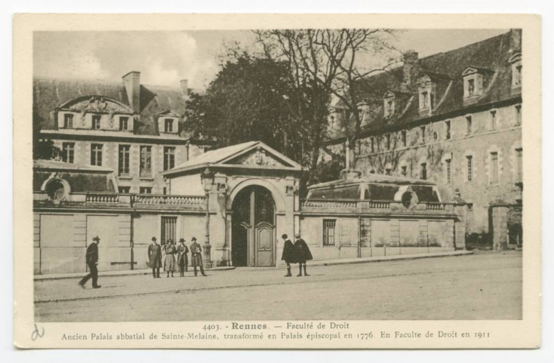Carte postale ancienne 4403 - Rennes - Faculté de Droit