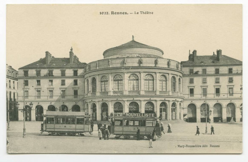 Carte postale ancienne 1022. Renne. - Le Théâtre