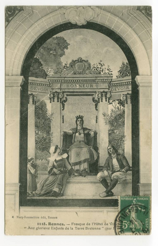 Carte postale ancienne 2  Rennes - L'Hôtel de Ville