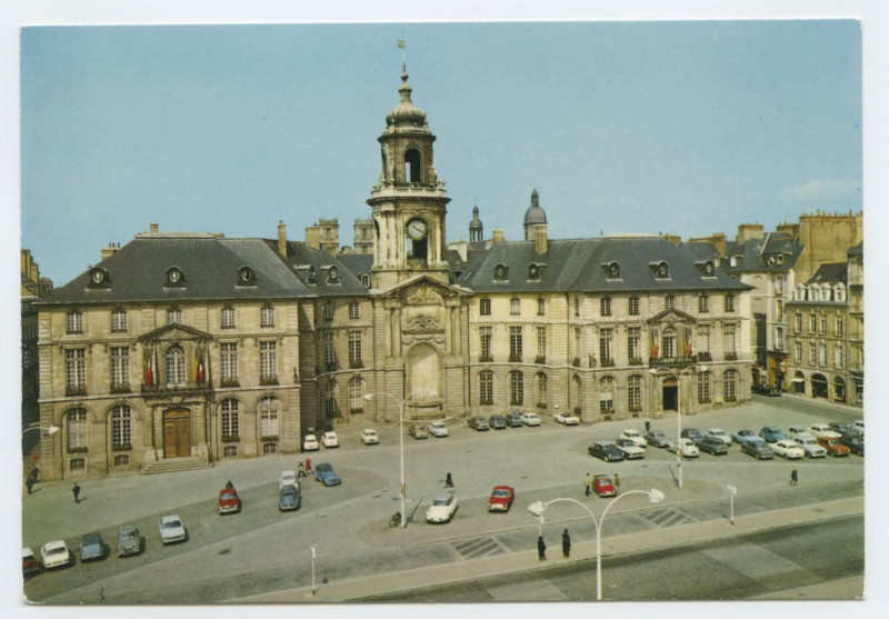Carte postale ancienne 21. - Rennes (I. - et V.) - L'Hotel De Ville