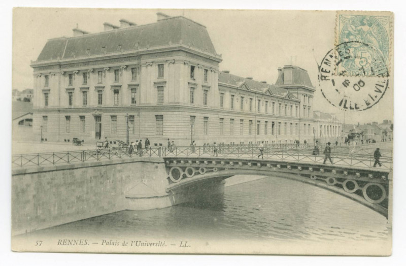 Carte postale ancienne 57. Rennes. - Palais De L'Universite