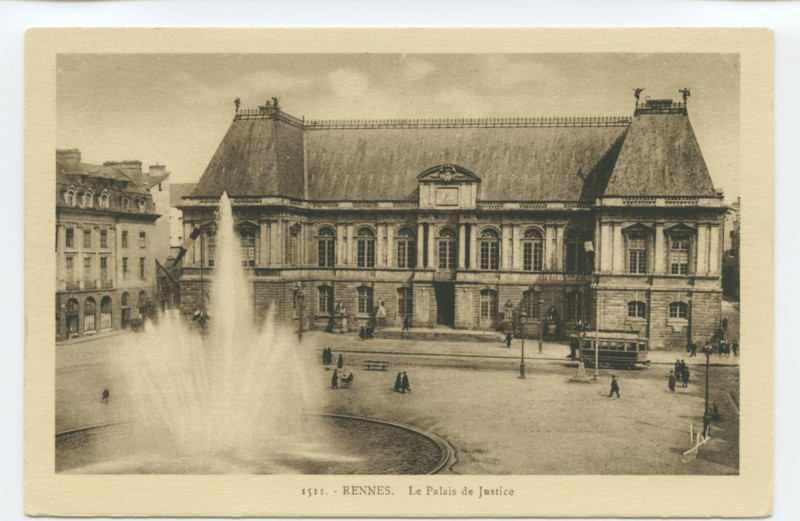 Carte postale ancienne 1511. - Rennes - Le Palais de Justice
