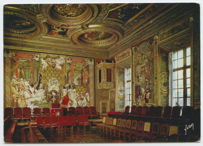 Carte postale ancienne La Bretagne. 35-Rennes (Ille-et-Vilaine) - Salle du Parlement de Bretagne.