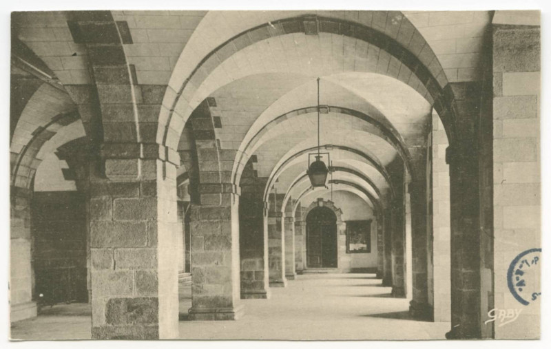 Carte postale ancienne [RENNES. - Salle des Pas-Perdus - Palais de Justice.]