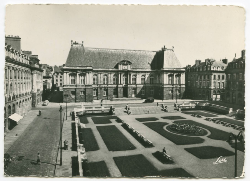 Carte postale ancienne 5704. - Rennes. - Palais de Justice