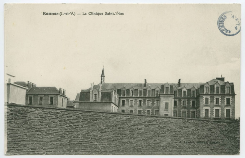Carte postale ancienne Rennes (I.-et-V.) - La Clinique Saint-Yves