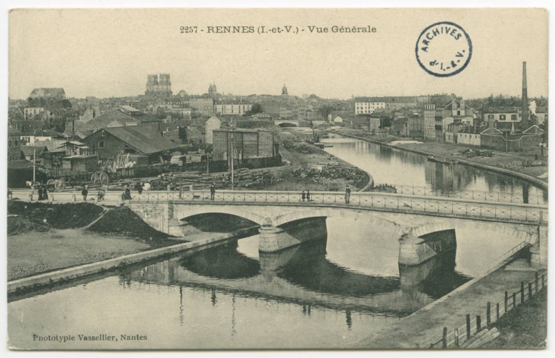 Carte postale ancienne 2257. Rennes - (I.-et-V.) - Vue Generale