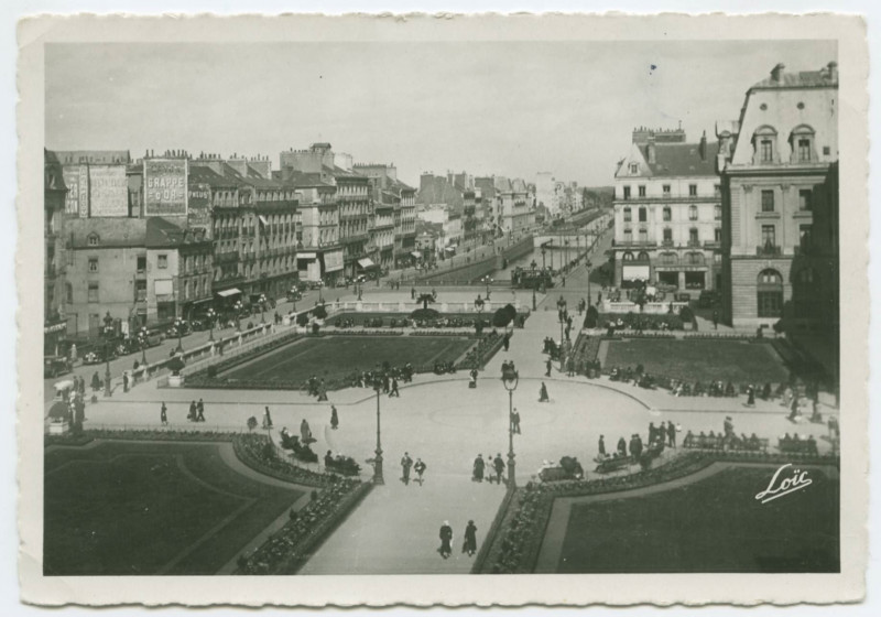 Carte postale ancienne 516  Rennes - Les Jardins sur la Vilaine et les quais
