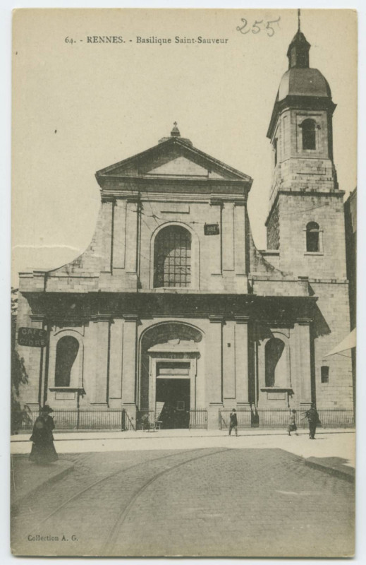Carte postale ancienne 64.- Rennes. -  Basilique Saint-Sauveur