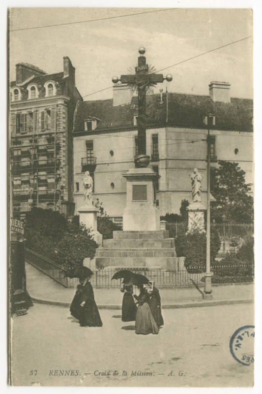Carte postale ancienne 37. - Rennes. - Croix De La Mission