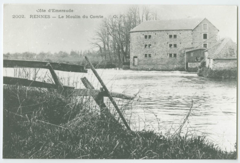 Carte postale ancienne Côte d'Emeraude. 2002. - Rennes. - Le Moulin du Comte.