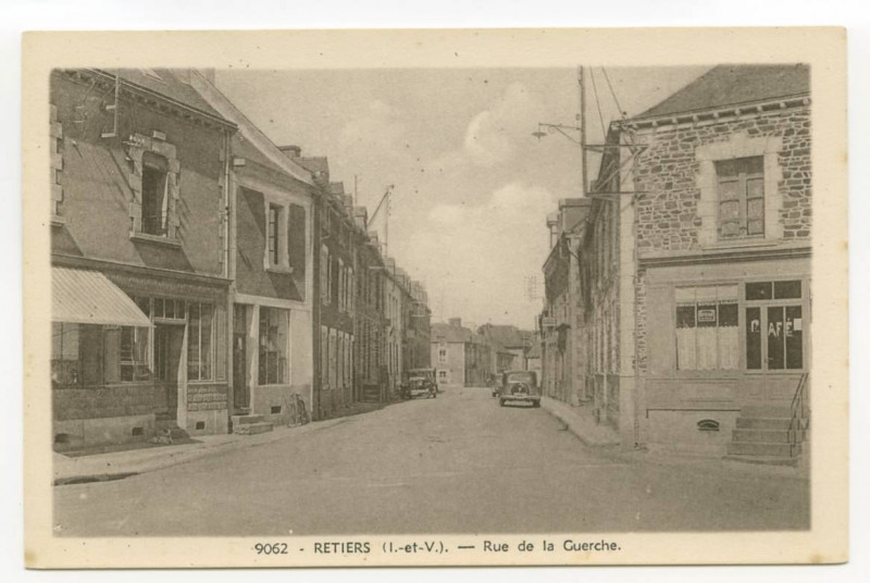 Carte postale ancienne 9062 Retiers (I.-et-V.) - Rue de la Guerche