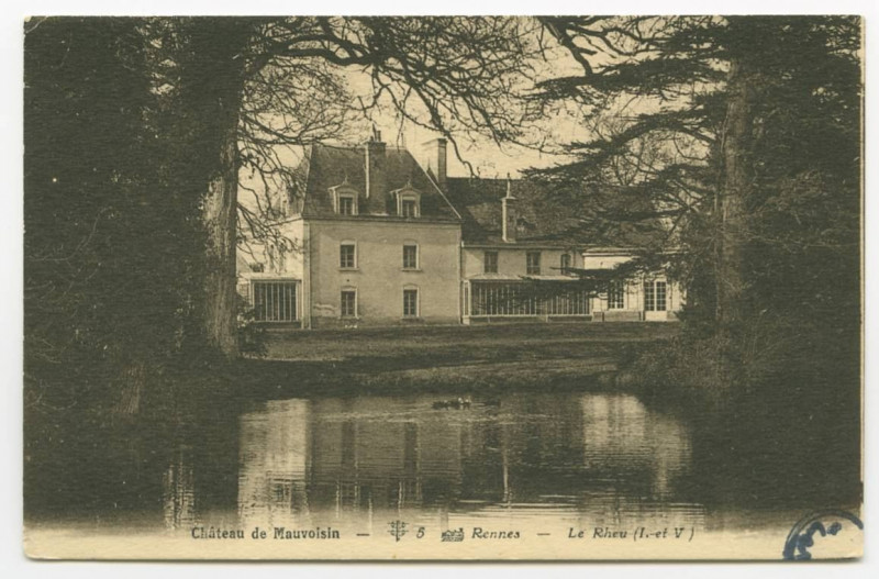 Carte postale ancienne Château de Mauvoisin - 5 - Rennes -  Le Rheu (I.-et-V.)